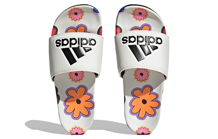 (WMNS) adidas Adilette Comfort Slides 'Off White Core Black' IE4971 - 5