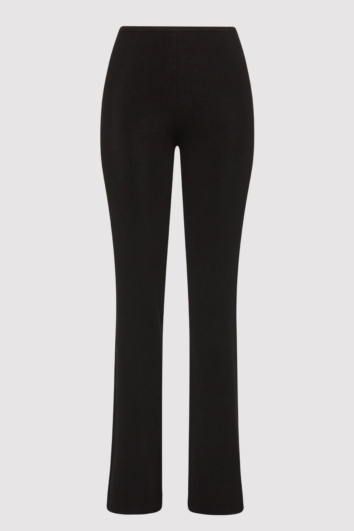 Low Waist Knit Pants - Black - 5