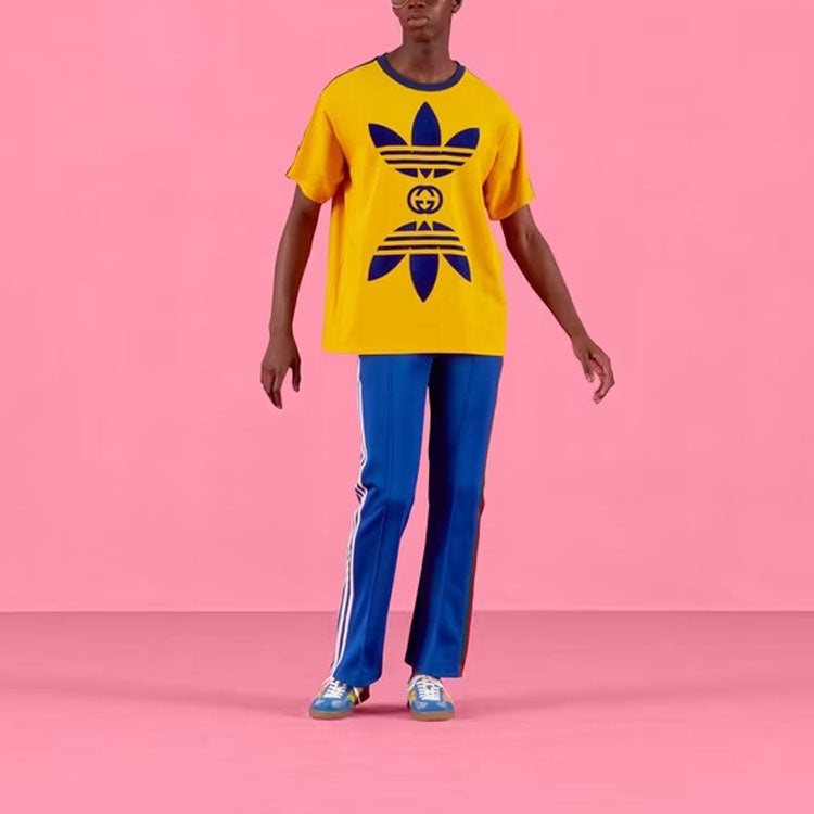 Gucci x adidas Cotton Jersey Sweatpants 'Cobalt Blue' 691785-XJEK2-4714 - 2