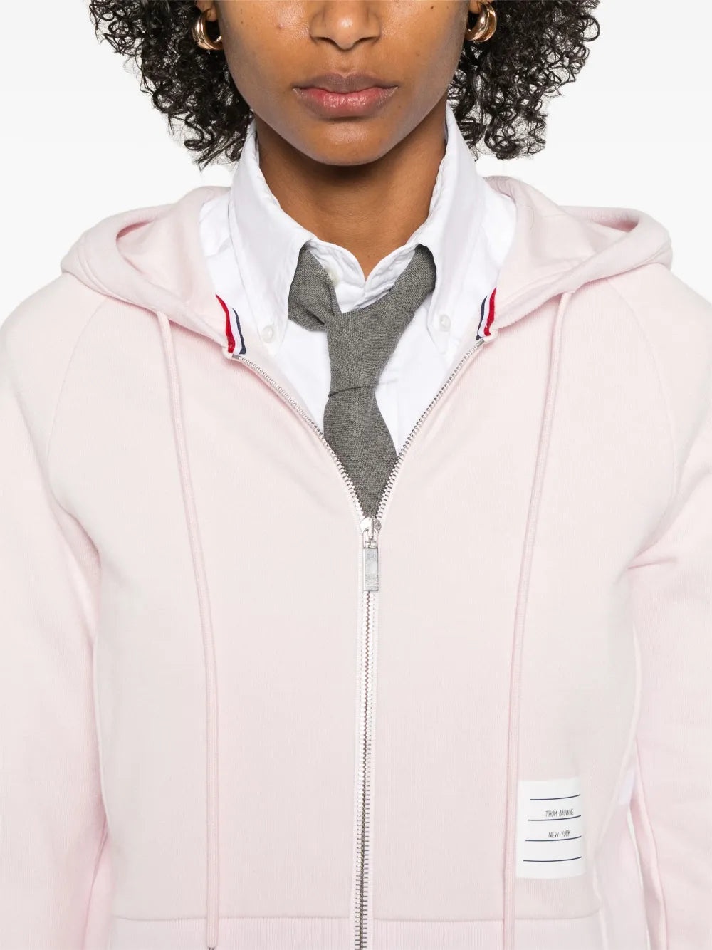 THOM BROWNE - Women Blouson Zip Up Hoodie - 4