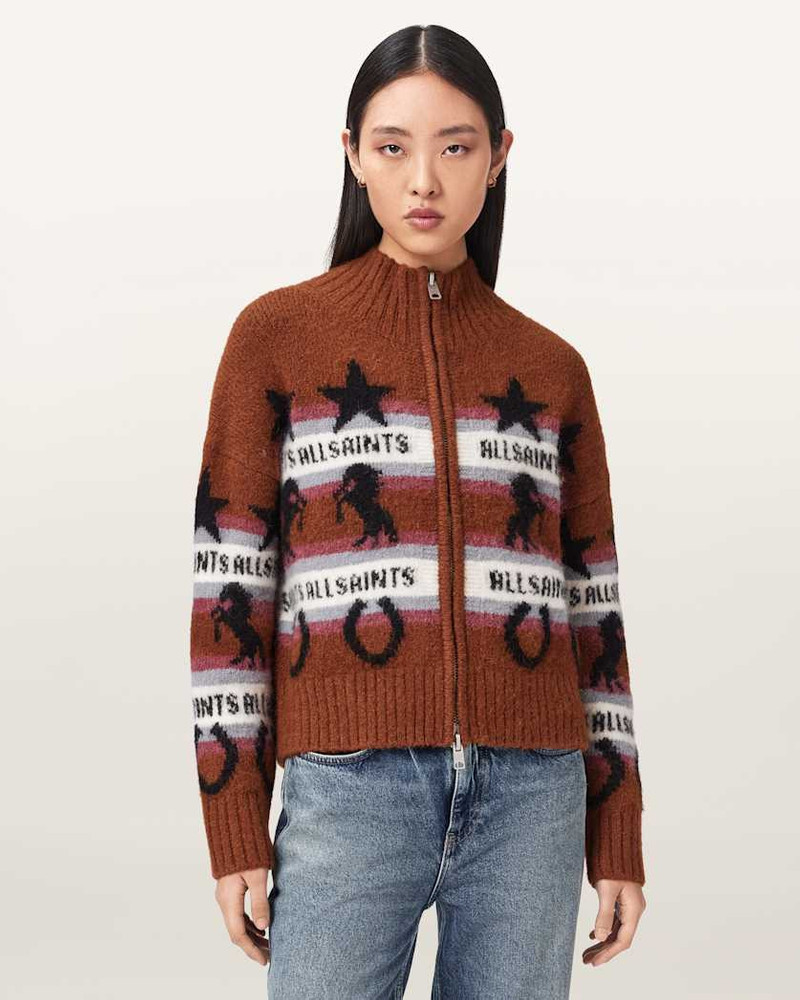 ALLSAINTS EPONA JACQUARD CARDIGAN outlook
