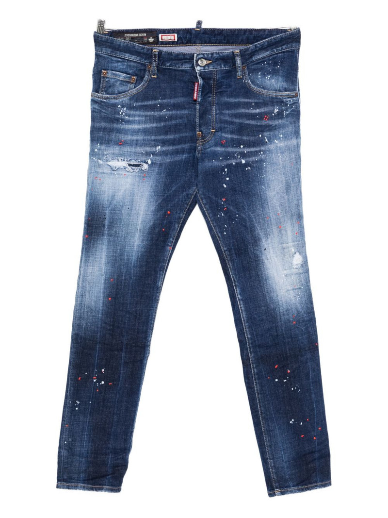 DSQUARED2 Skater distressed paint jeans outlook