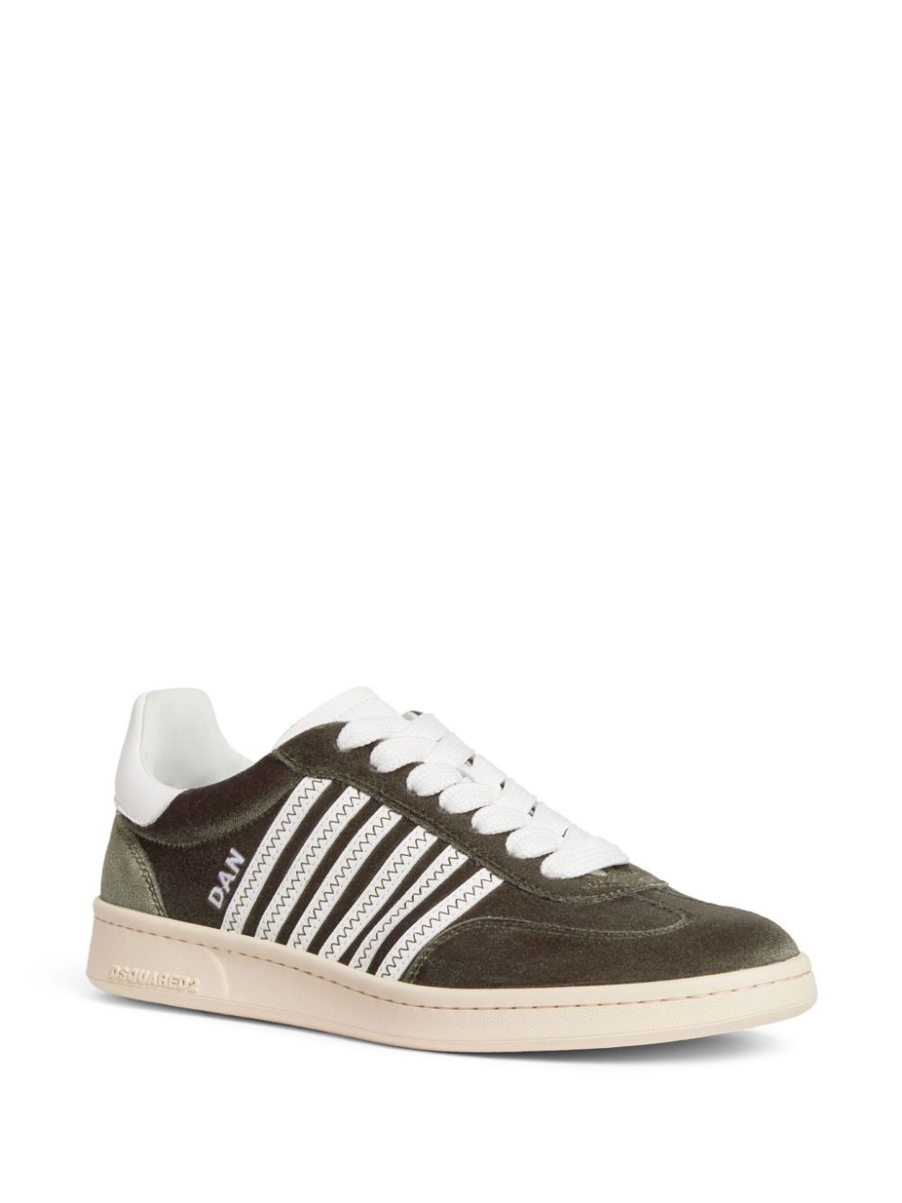 Boxer velvet low-top sneakers - 2