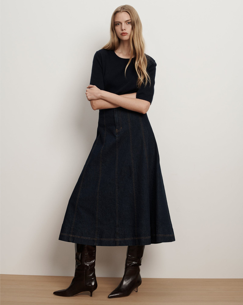 VERONICA BEARD ALIX DENIM MIDI SKIRT outlook