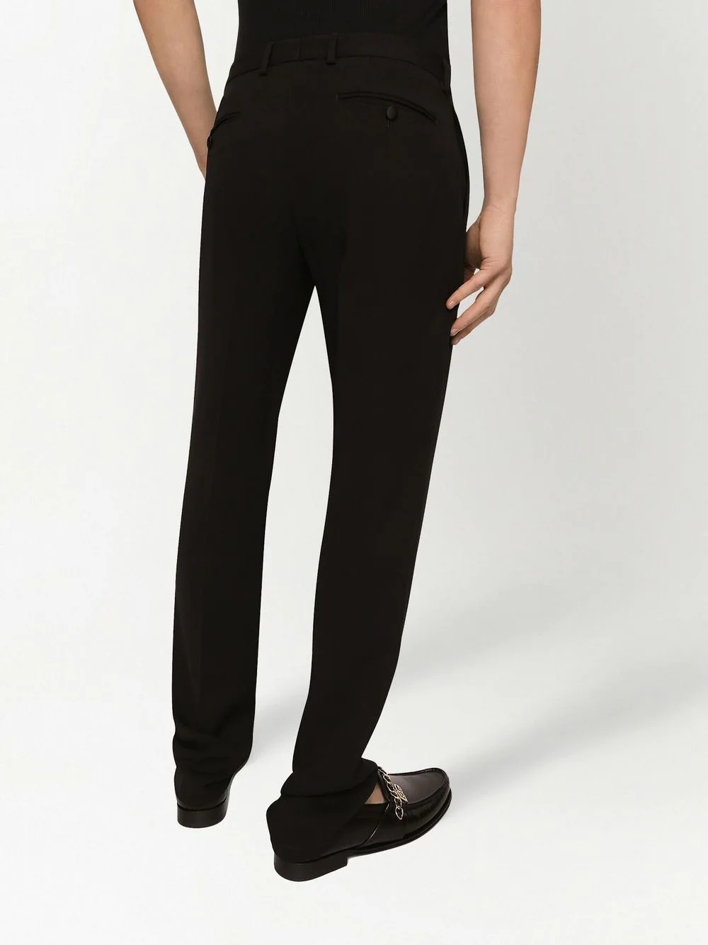 stretch straight-leg trousers - 4