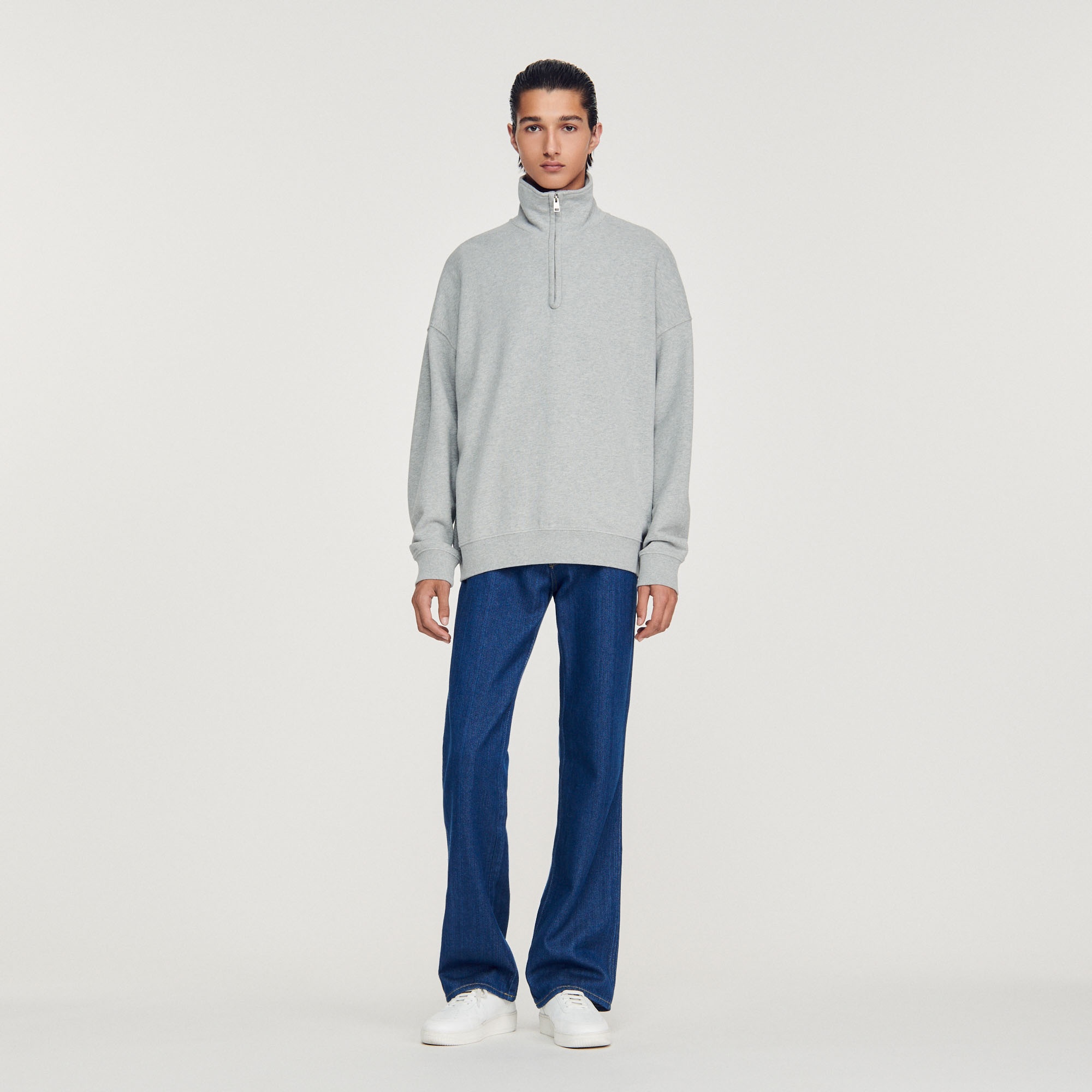 Oversized trucker-style sweatshirt - 3