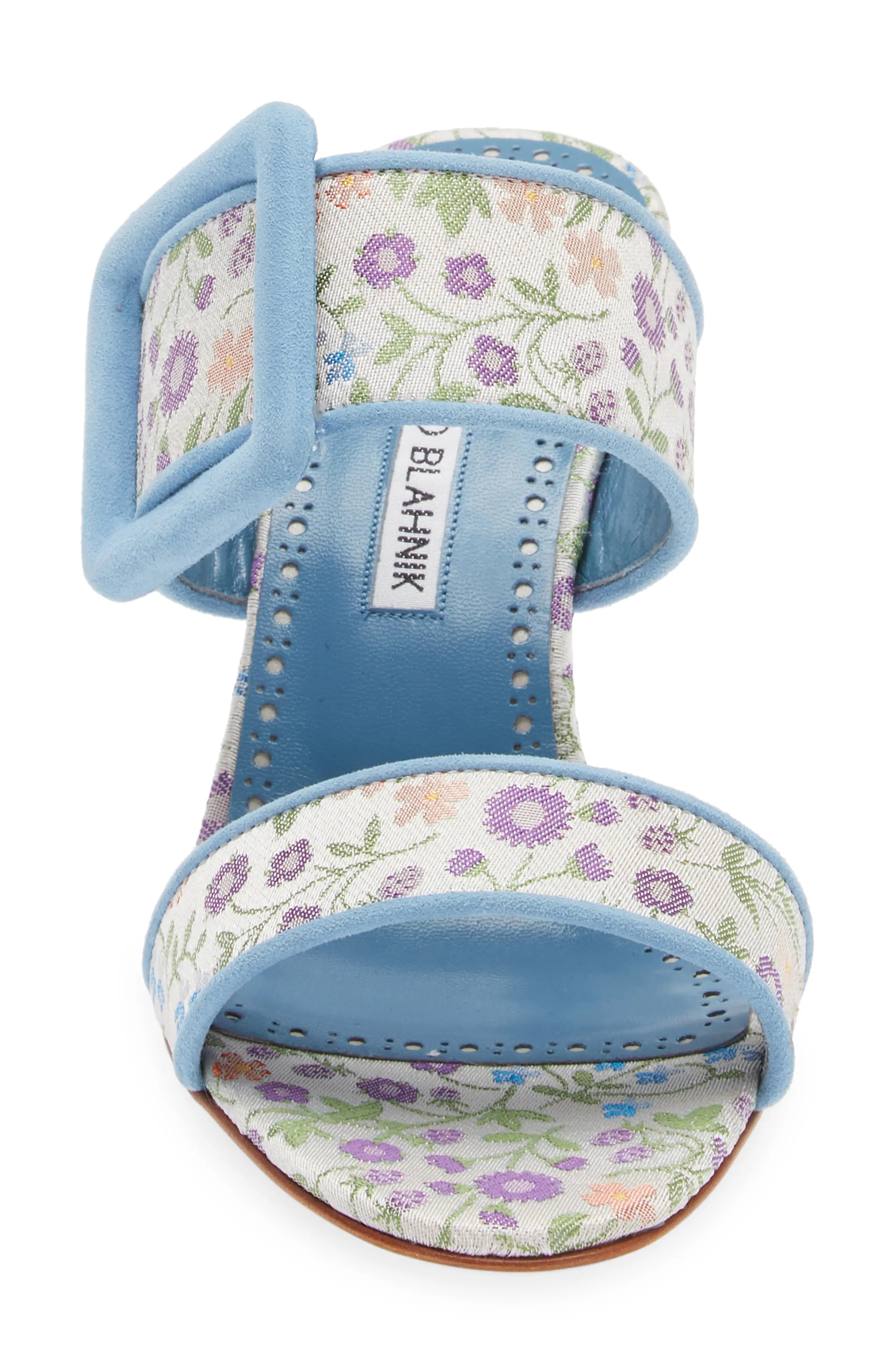 Gamble Floral Sandal in Blue/Ivory Multi - 4