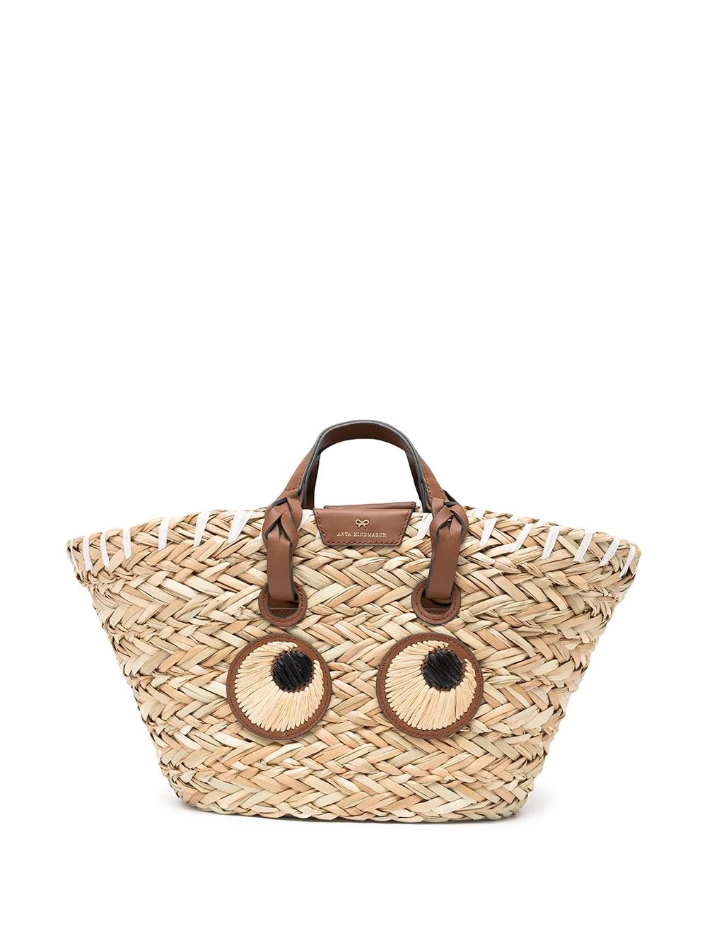 Eyes seagrass straw bag - 1