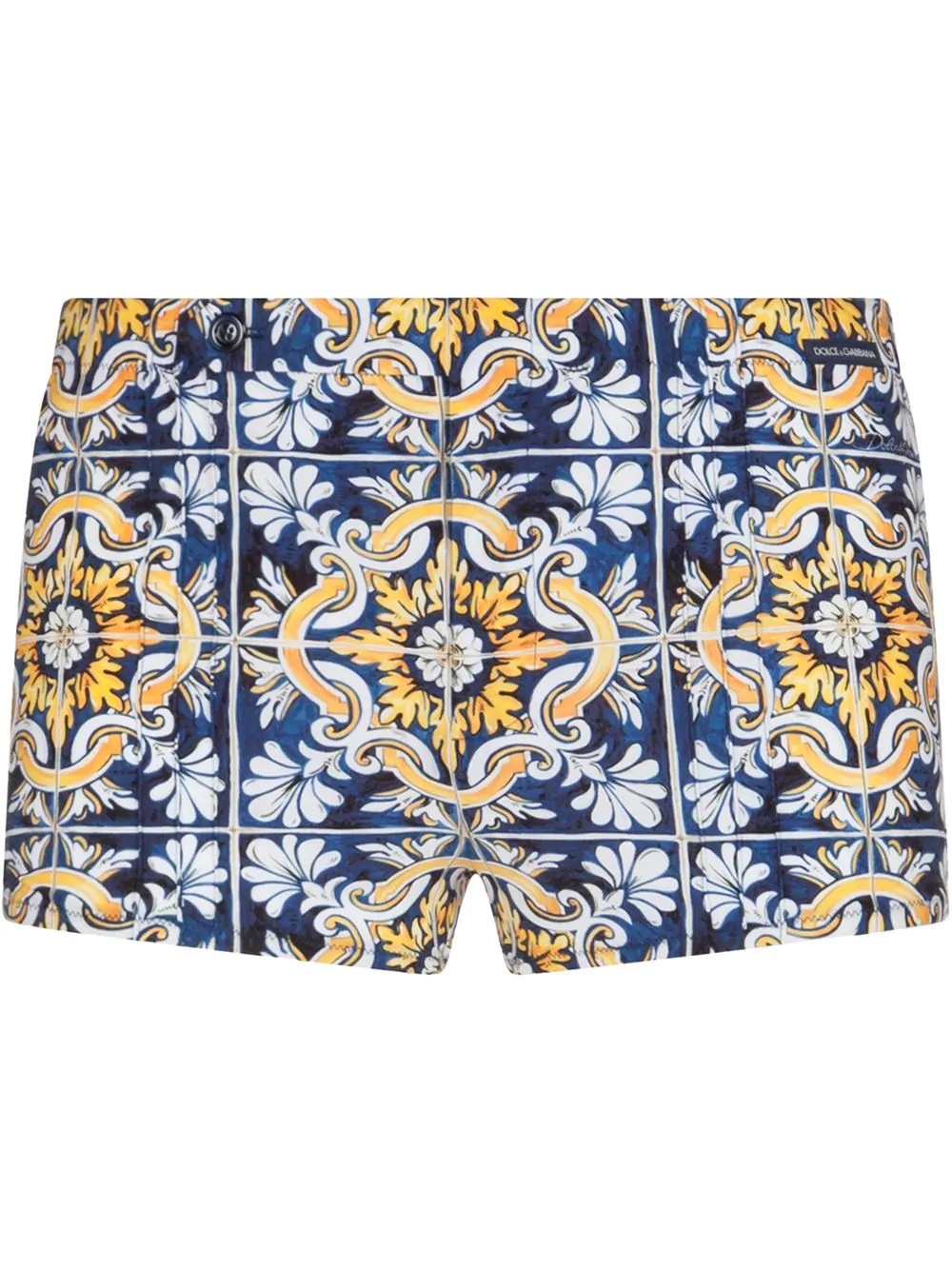 Maiolica print swim shorts - 1