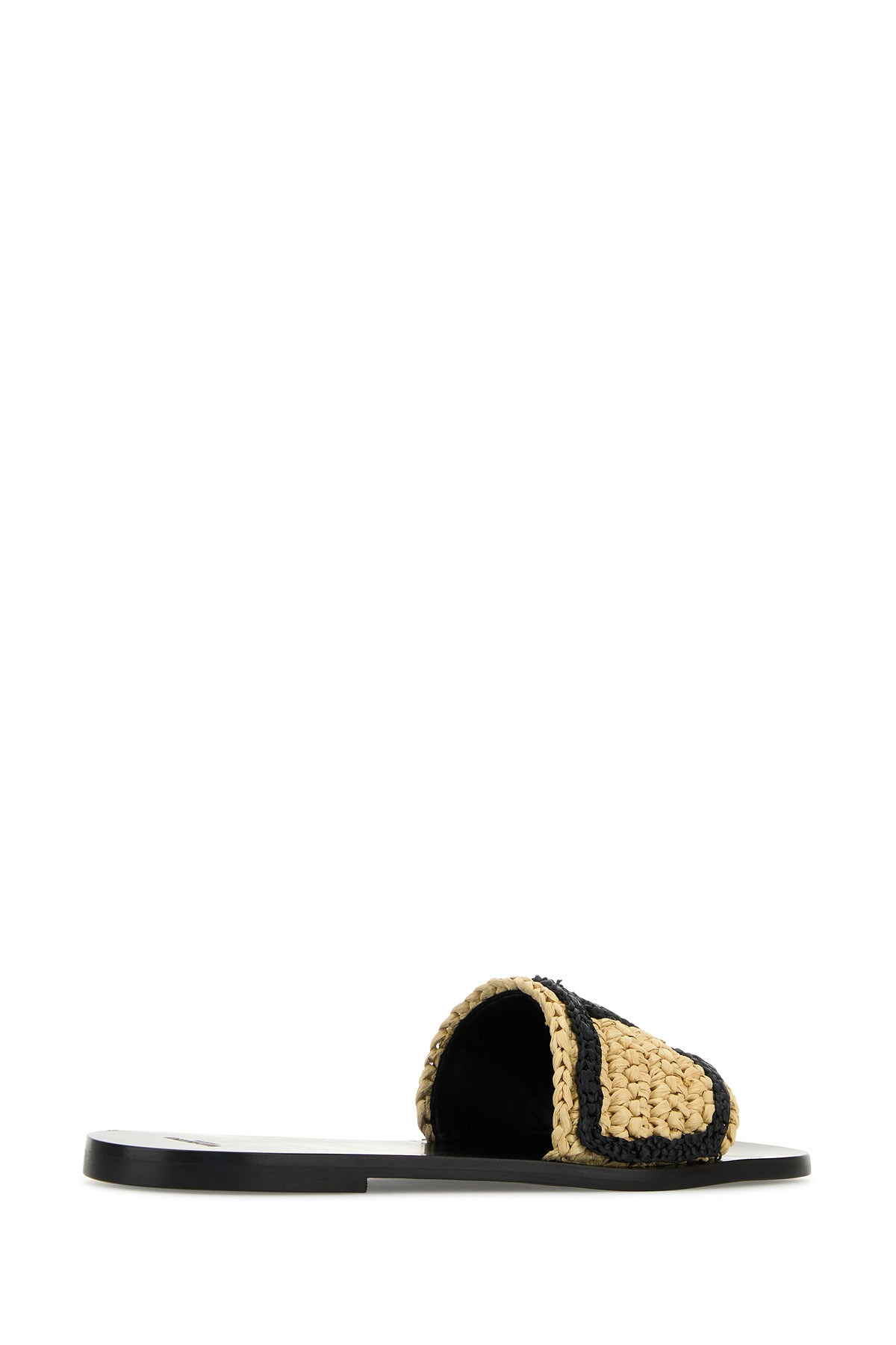Raffia VLogo Signature slippers - 3