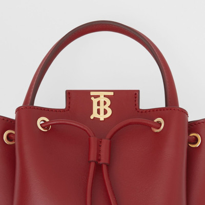 Burberry Monogram Motif Leather Bucket Bag outlook