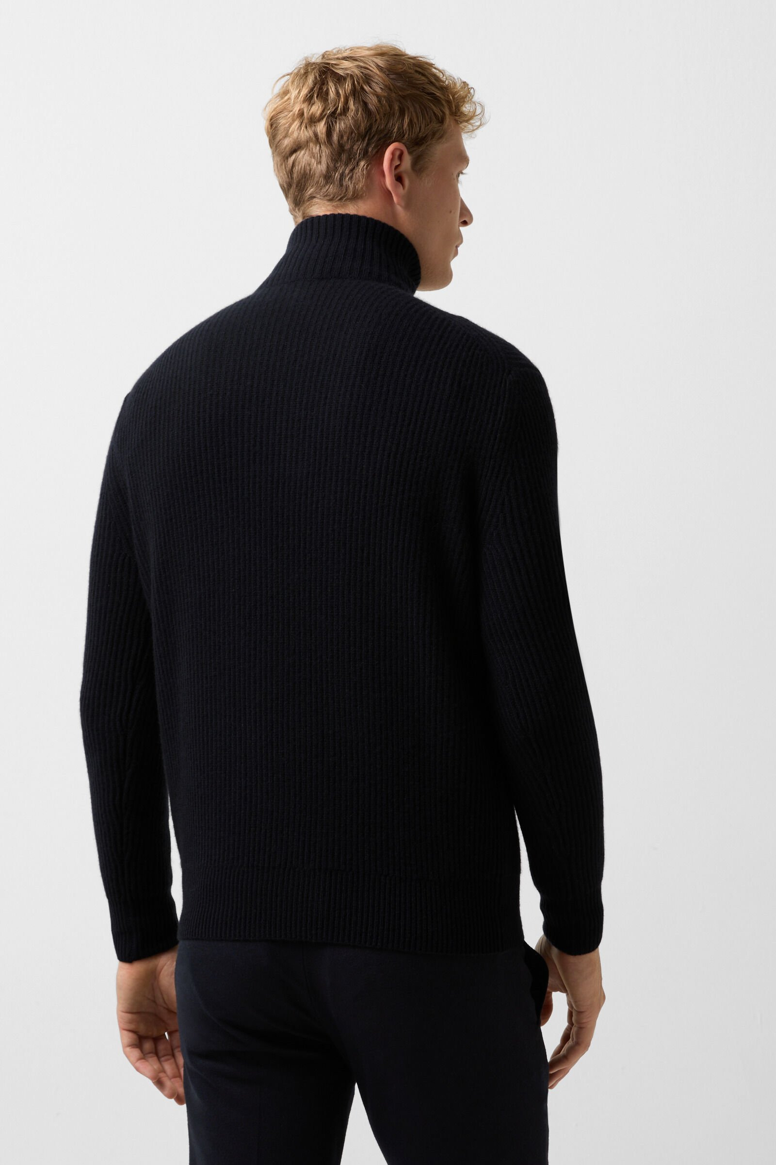 Balvin cashmere troyer in Navy blue - 3