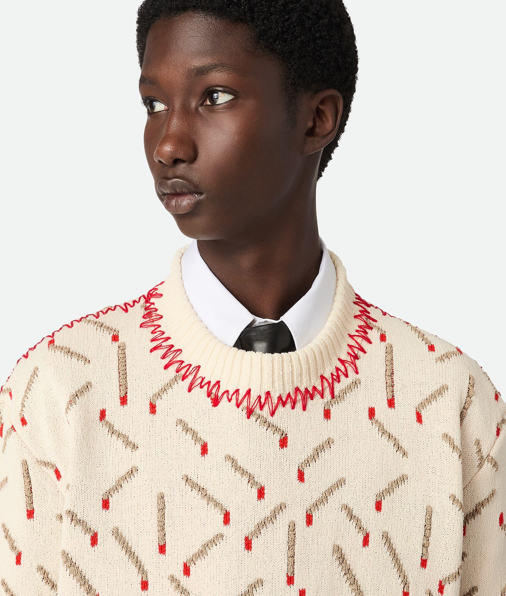 Cotton Jacquard Matches Jumper - 4