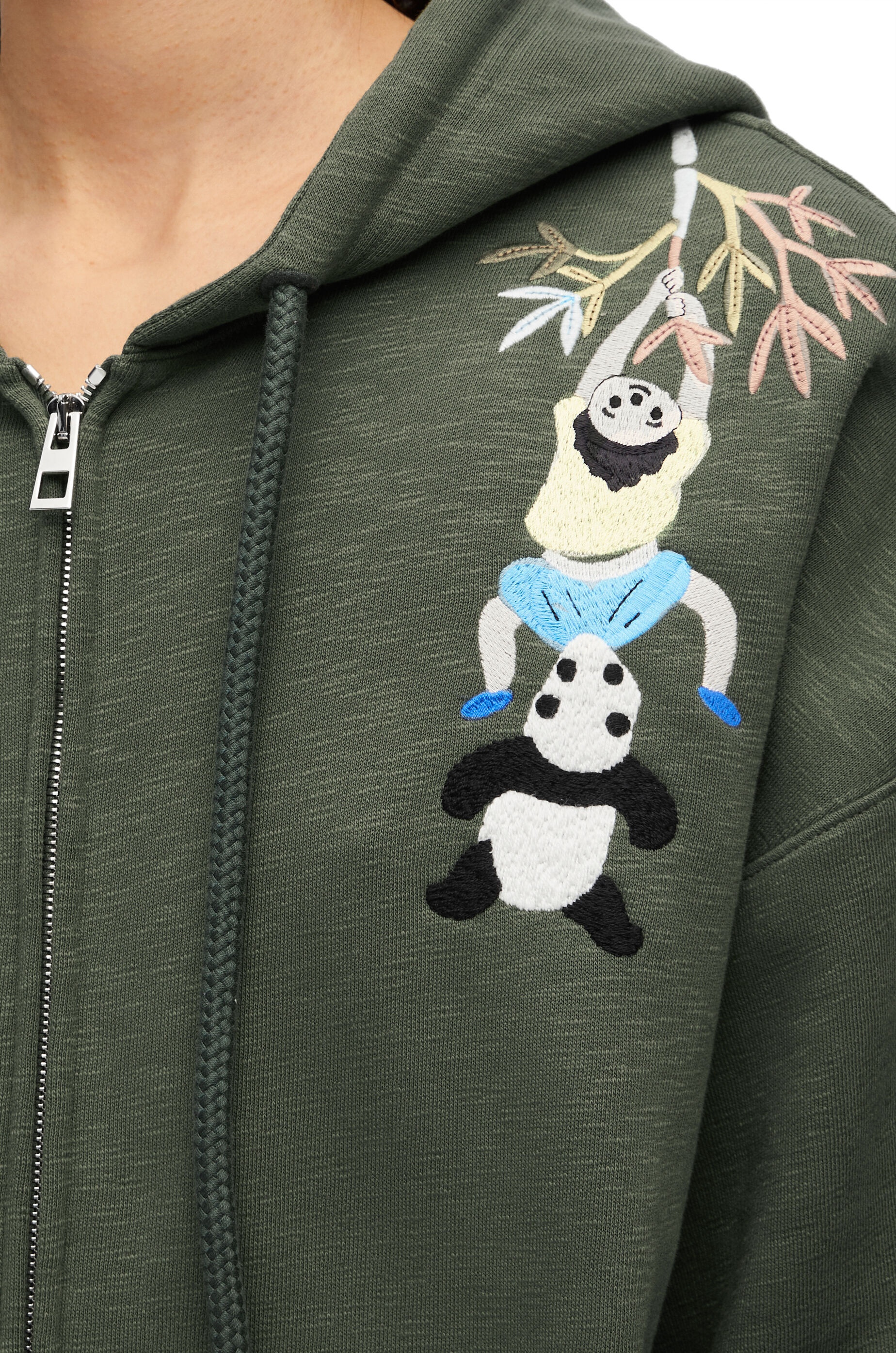 Zip-up hoodie in cotton - 5