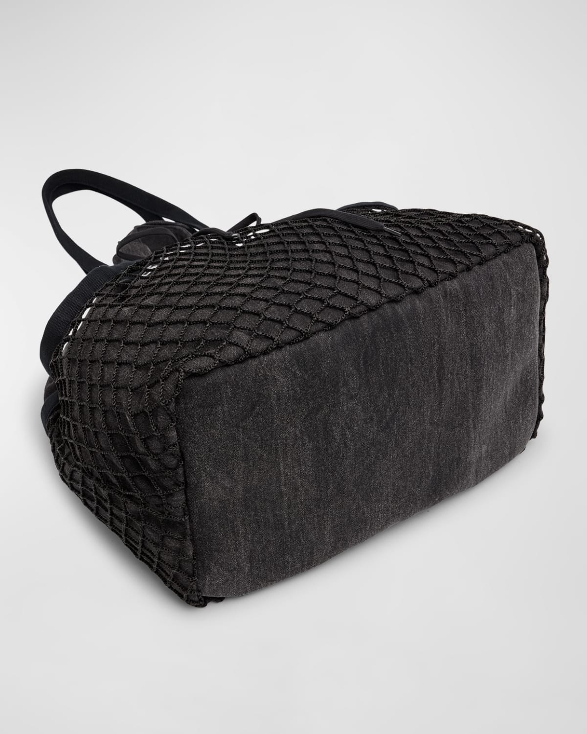 BALENCIAGA 24 Fishnet Canvas Tote Bag | neimanmarcus