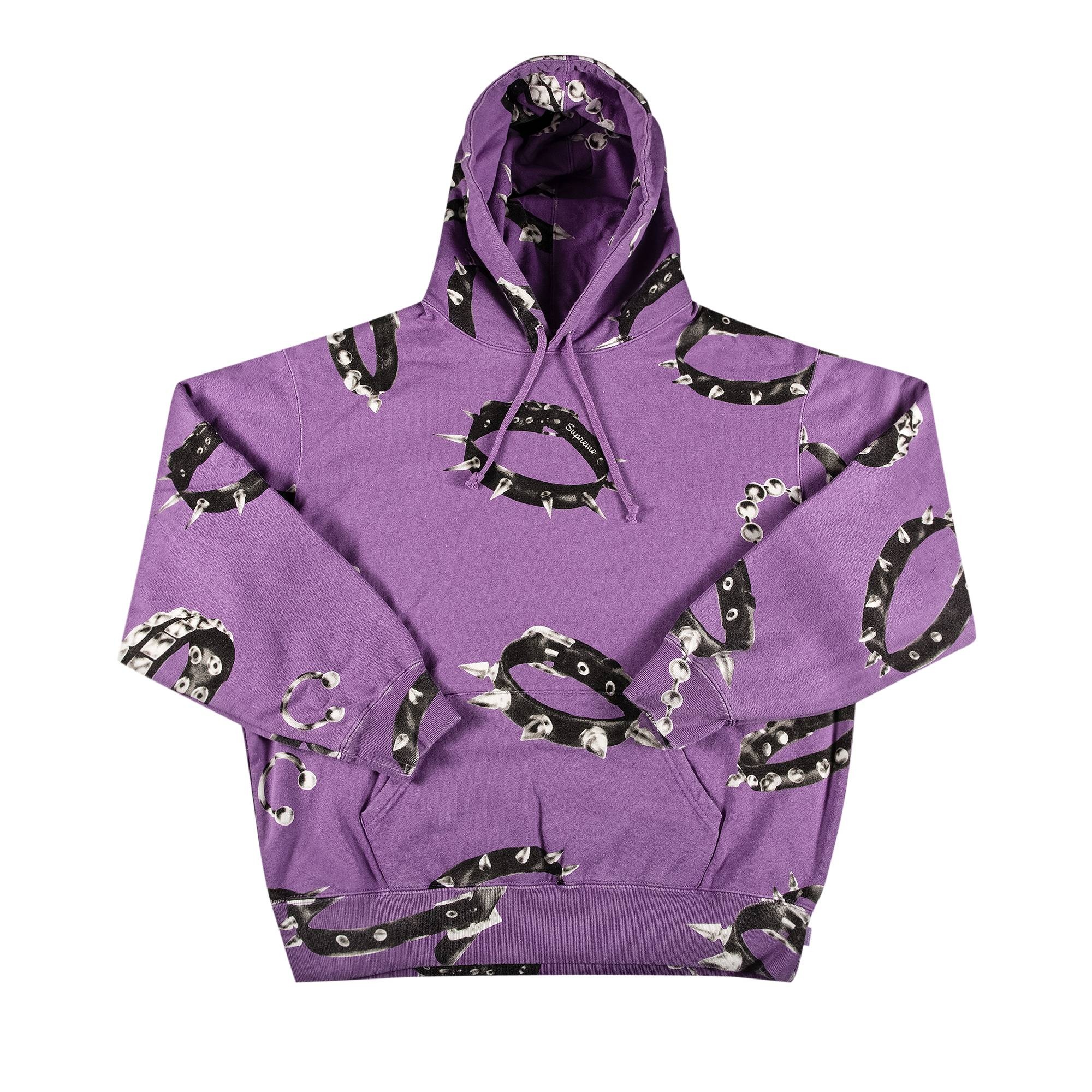 Supreme Supreme Studded Collars Hooded Sweatshirt 'Violet