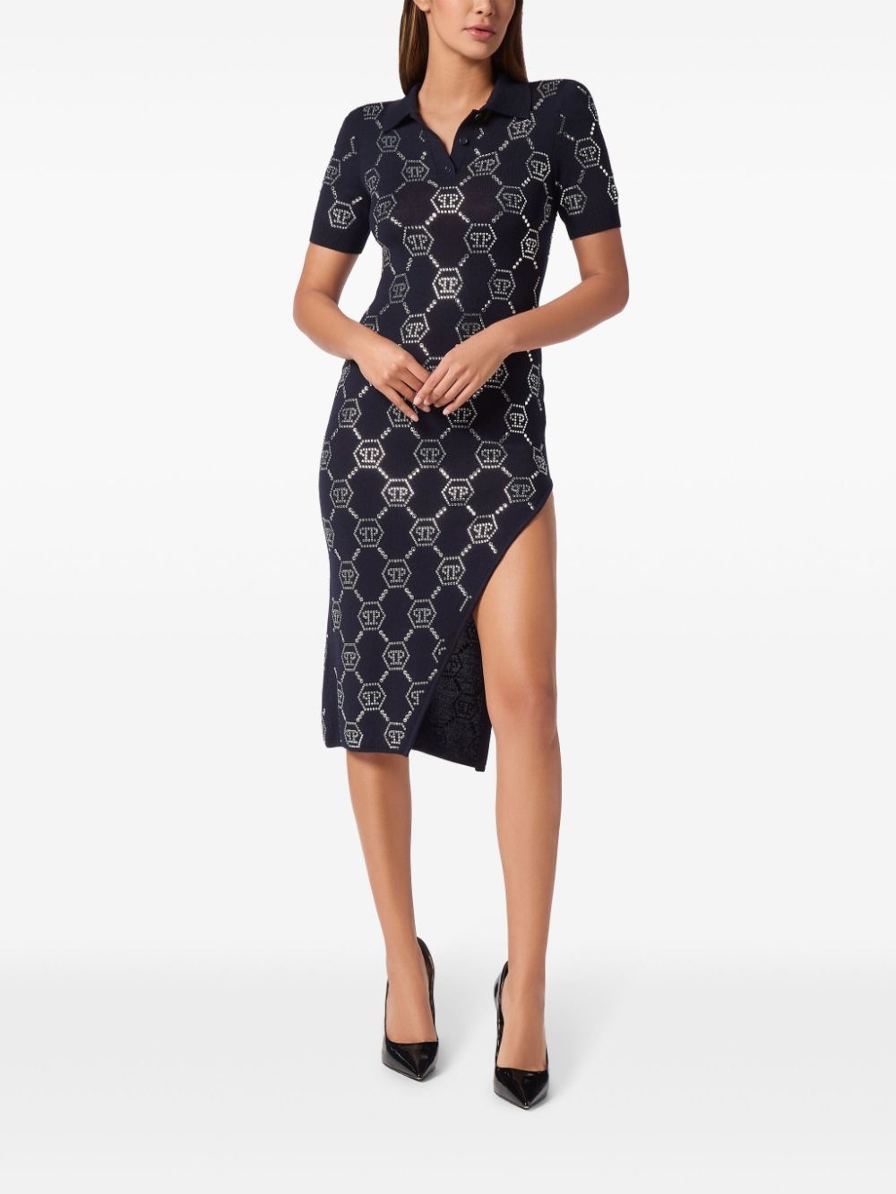 monogram polo dress - 3