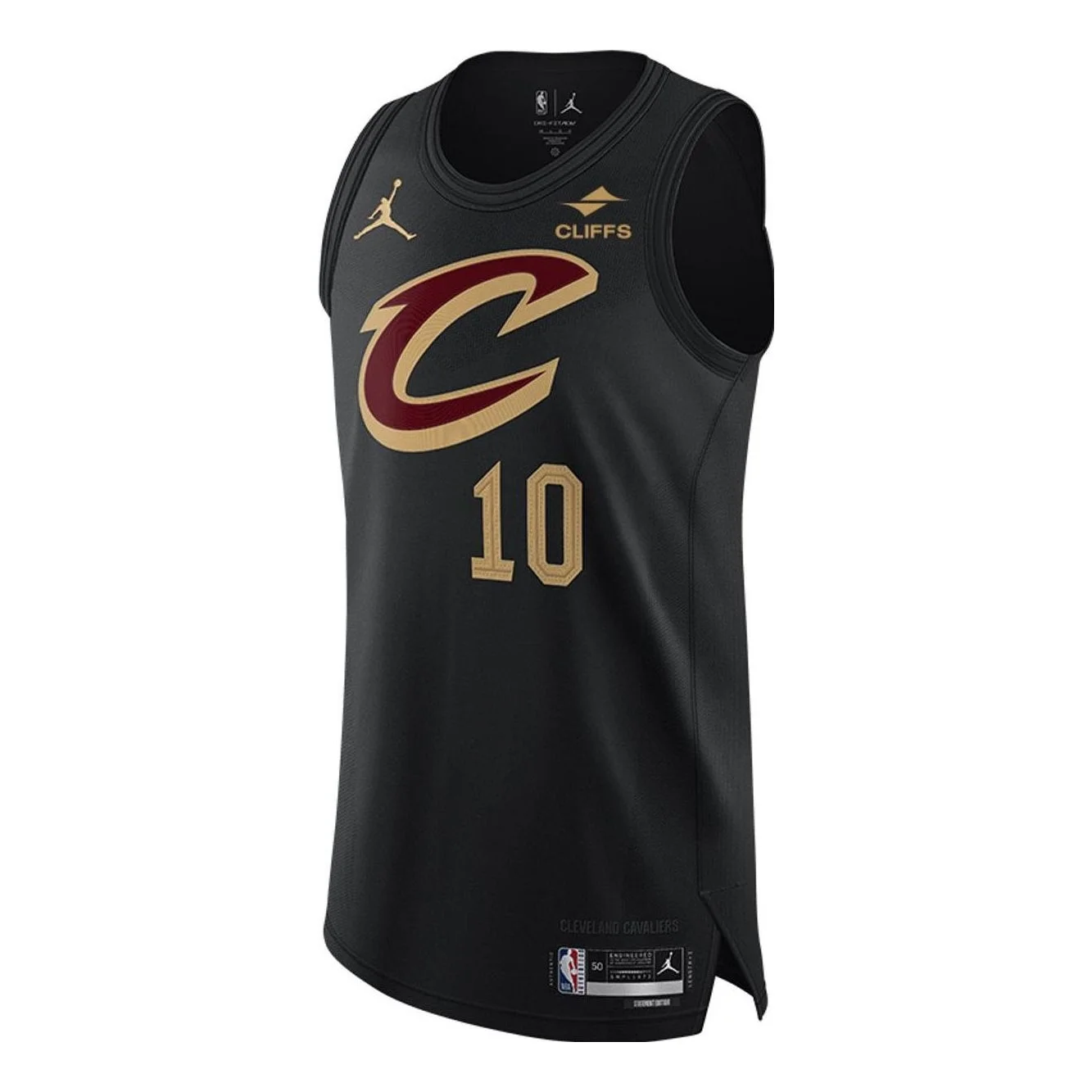 Air Jordan x NBA Cleveland Cavaliers Darius Garland Jerseys 'Black' DQ0143-010 - 1