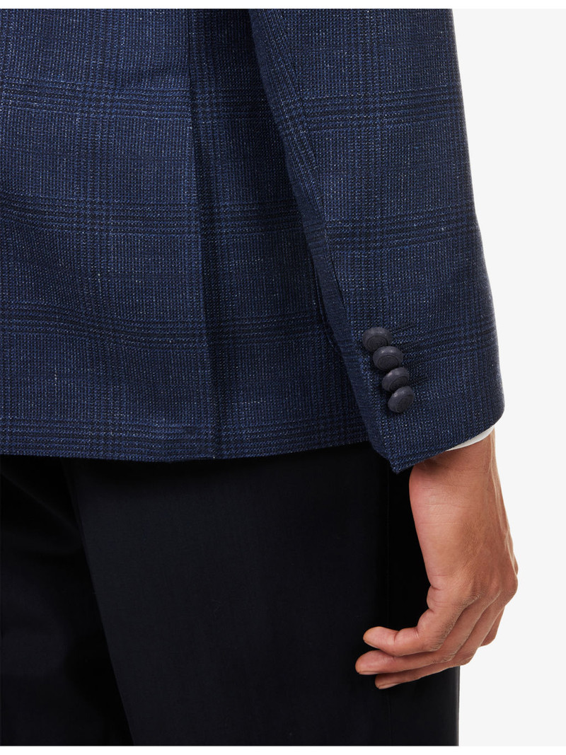 Single-Breasted Wool and Linen-Blend Blazer 6