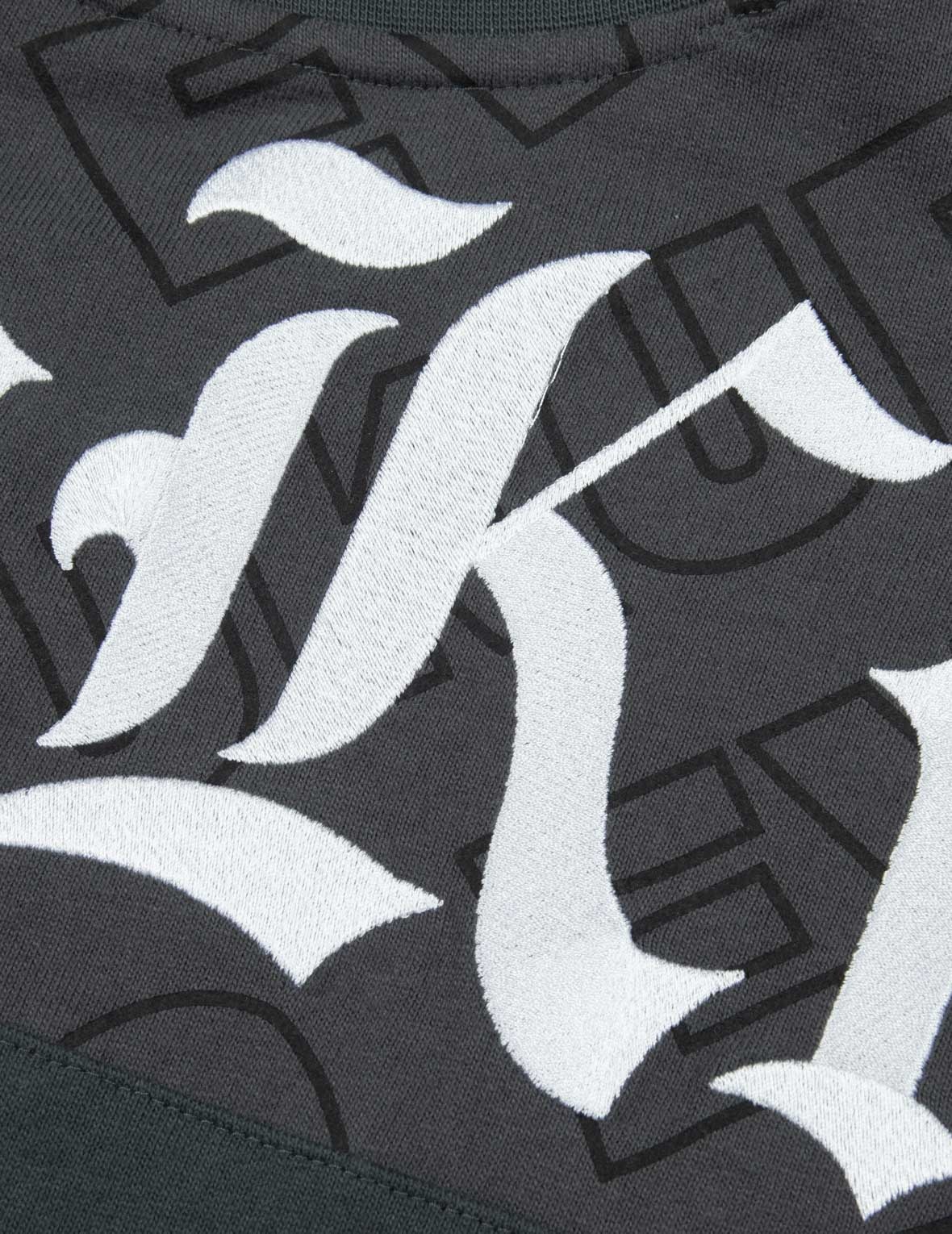 Allover EVISUKURO Print and Embroidery Loose Fit T-Shirt - 7