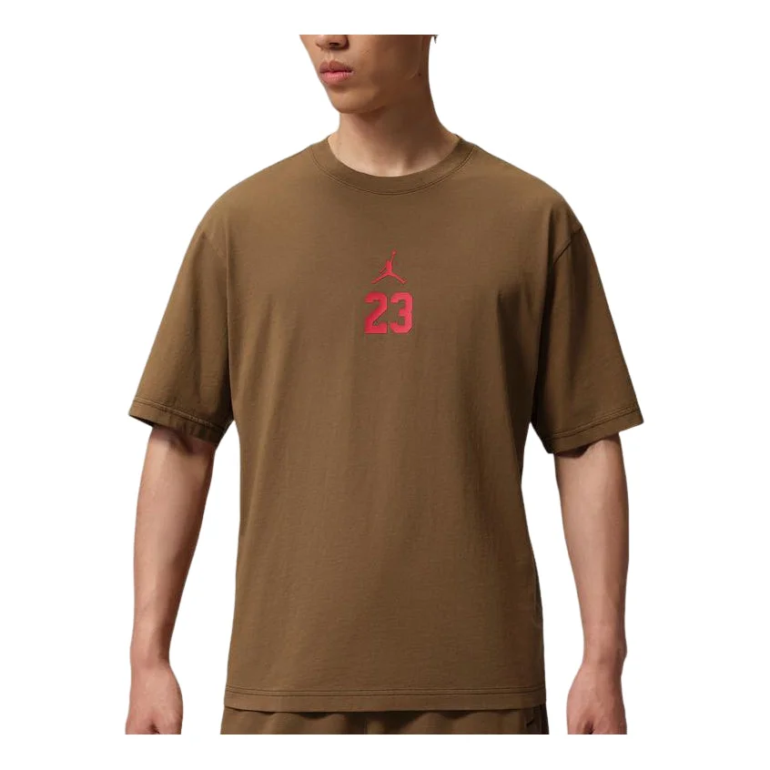 Jordan T-Shirt Asia Sizing 'Mosswood Brown' IW2015-235 - 1