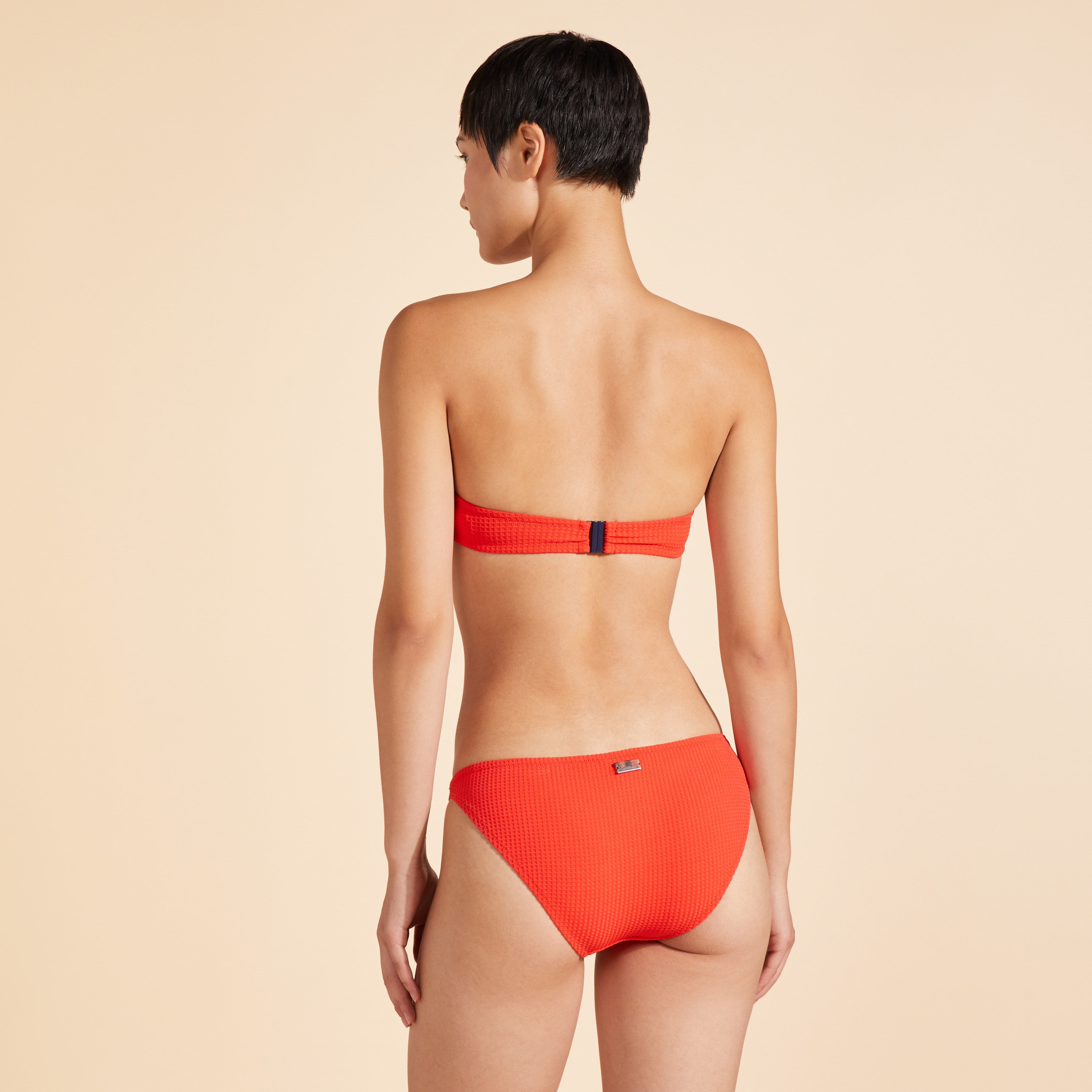 Women Bikini Bottom Jacquard Vichy - 5