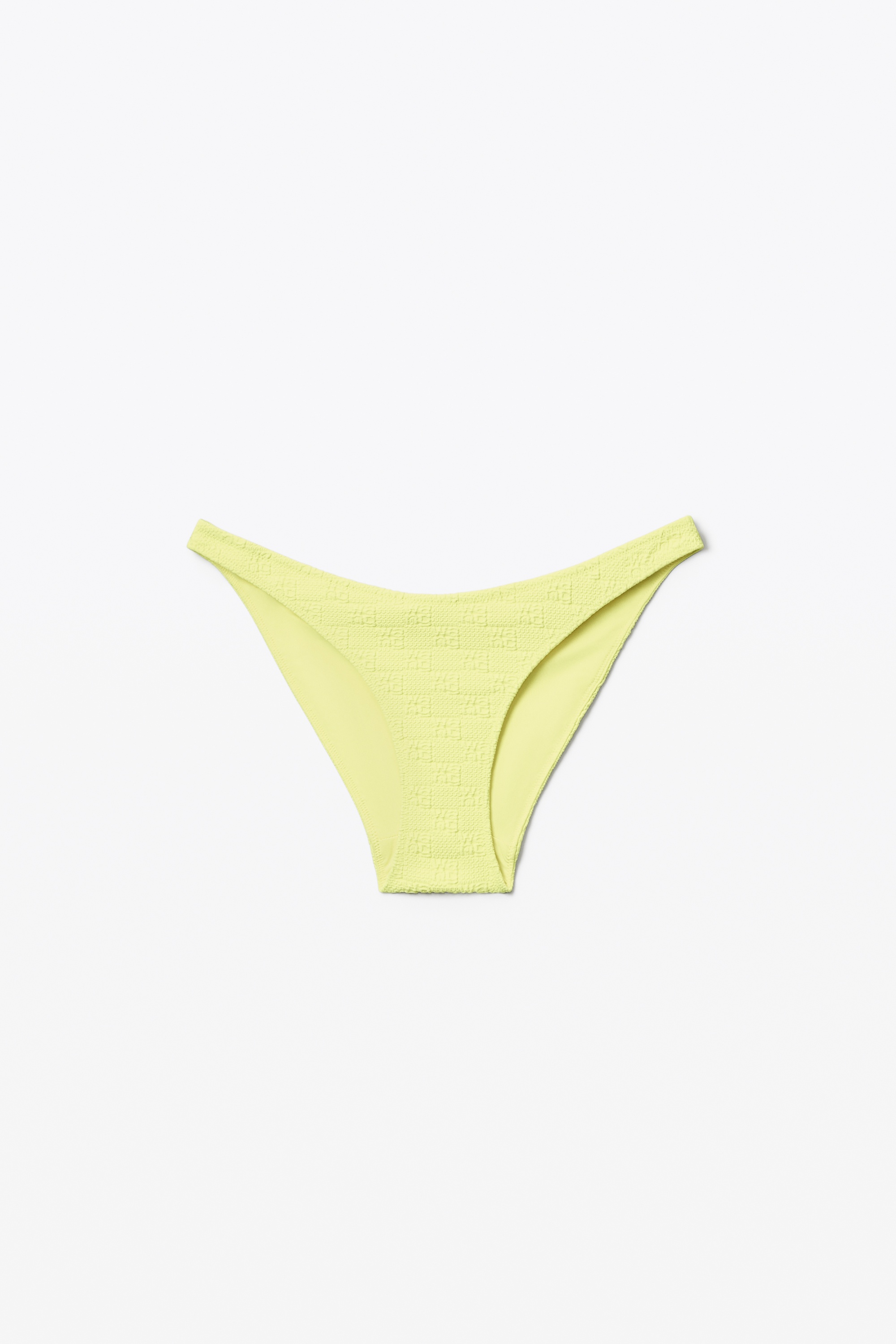 BIKINI BOTTOM IN TEXTURED LOGO JERSEY - 1