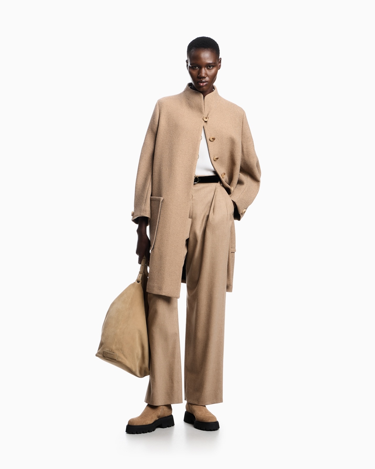 ICON WOOL FLANNEL TROUSERS WITH PLEATS - 2