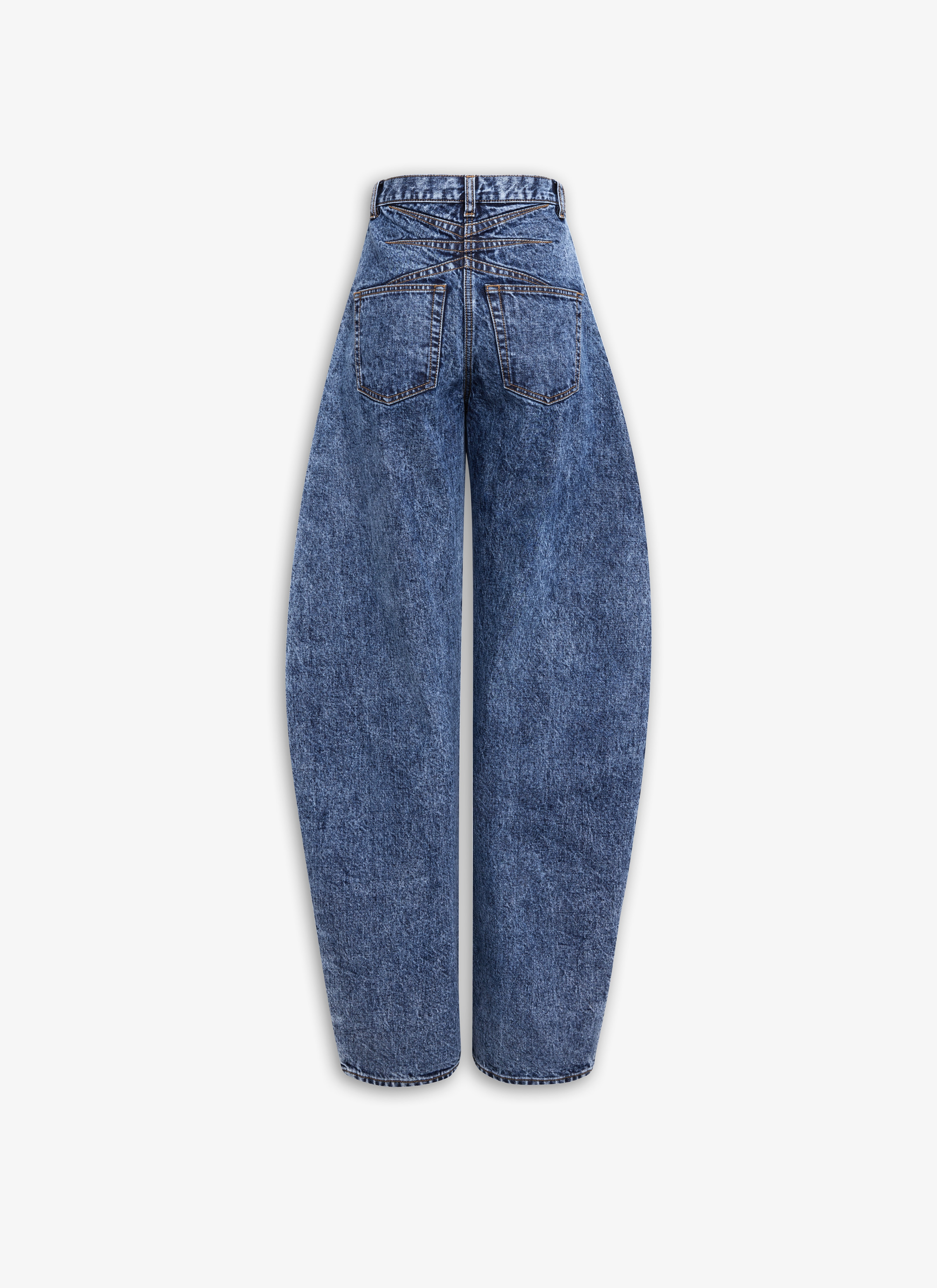 HIGH WAISTED ROUND JEANS - 4