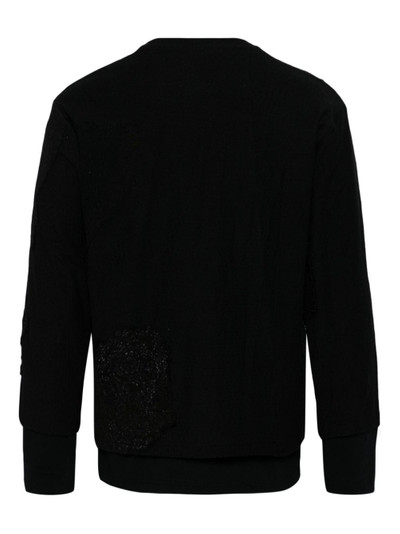 By Walid panelled cotton sweatshirt outlook