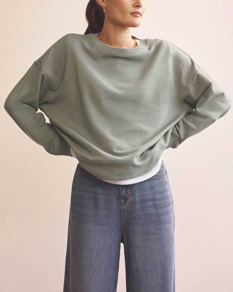 Splendid Greta Terry Crewneck outlook