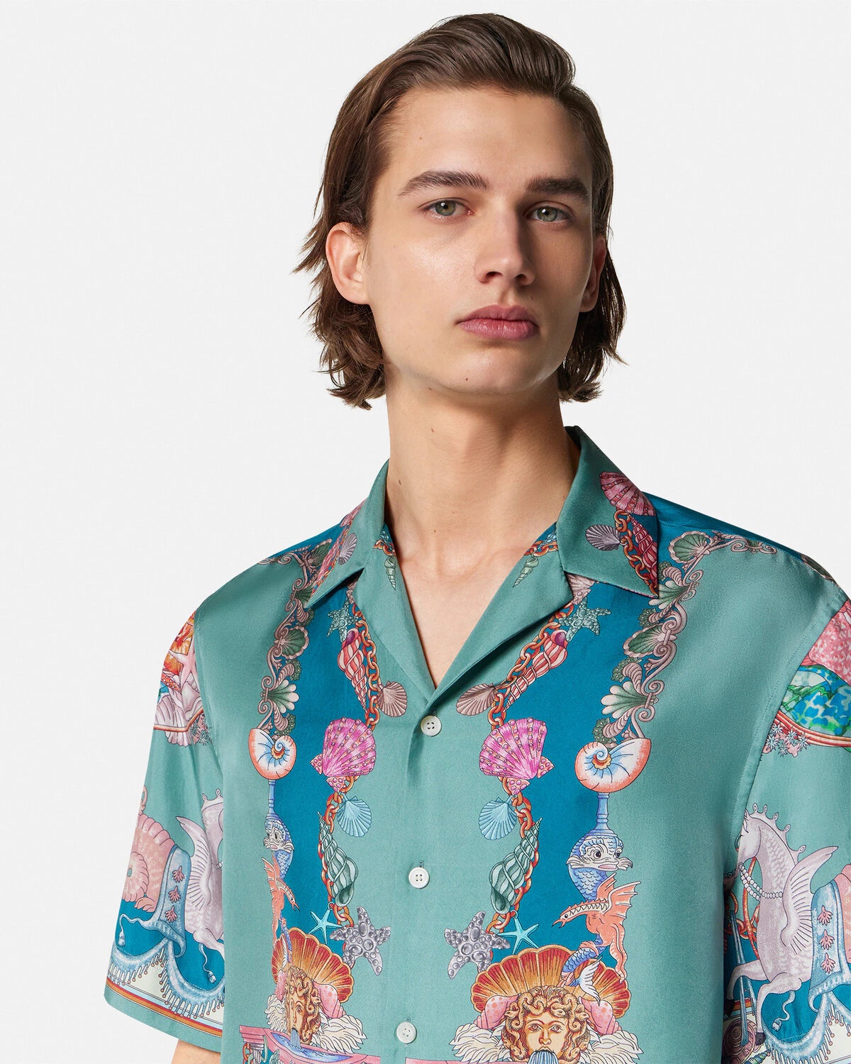 Coral Theatre Silk Shirt - 3