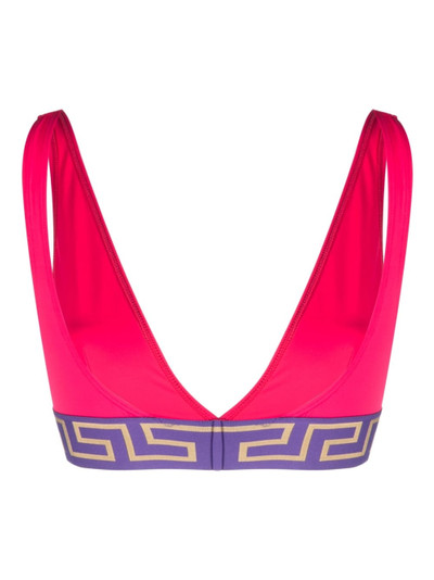 VERSACE Greca triangle bikini top outlook