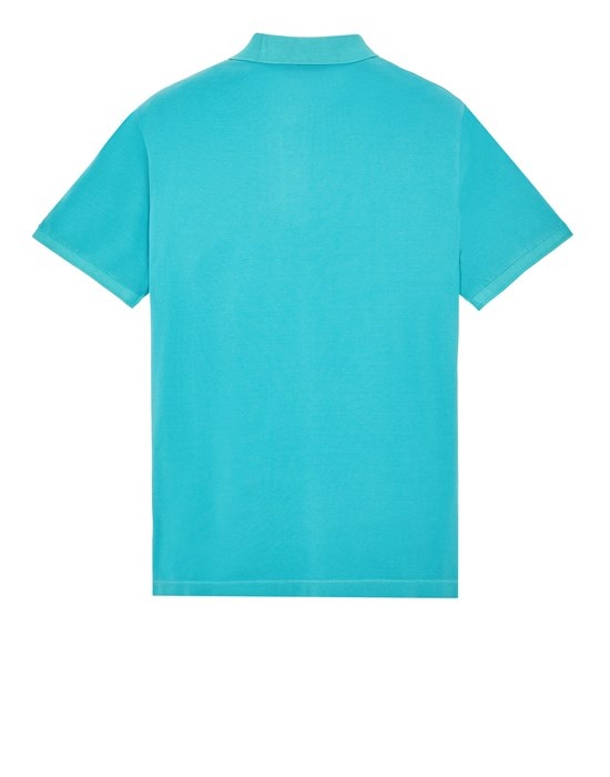 22S67 COTTON PIQUÉ_GARMENT DYED + PIGMENT DYE AQUA - 2