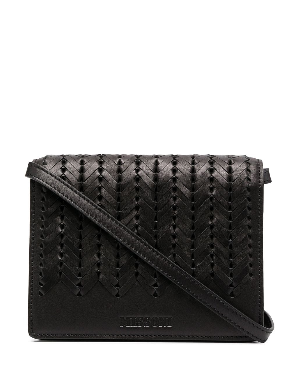 woven crossbody satchel - 1