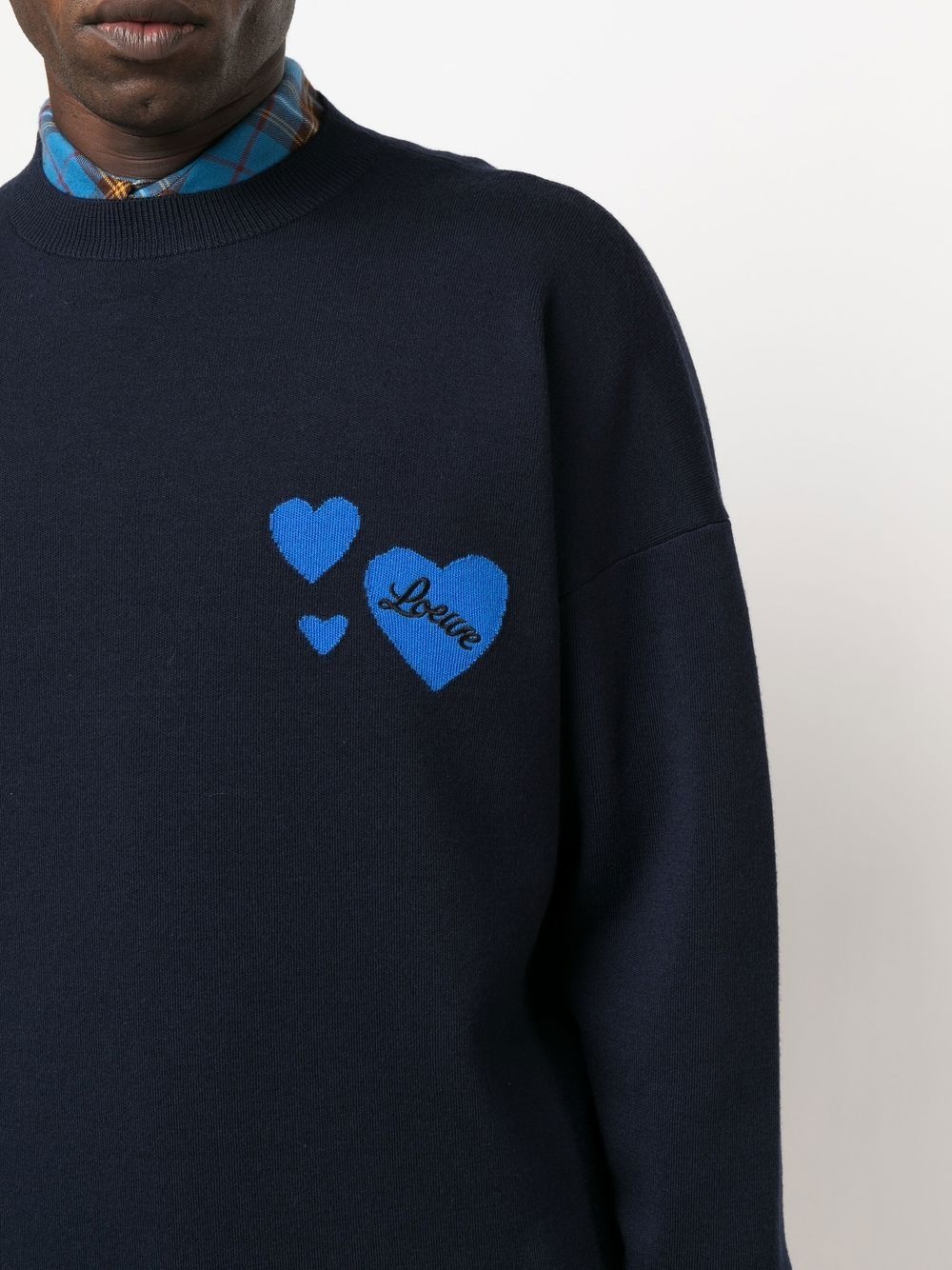 embroidered-logo detail jumper - 5