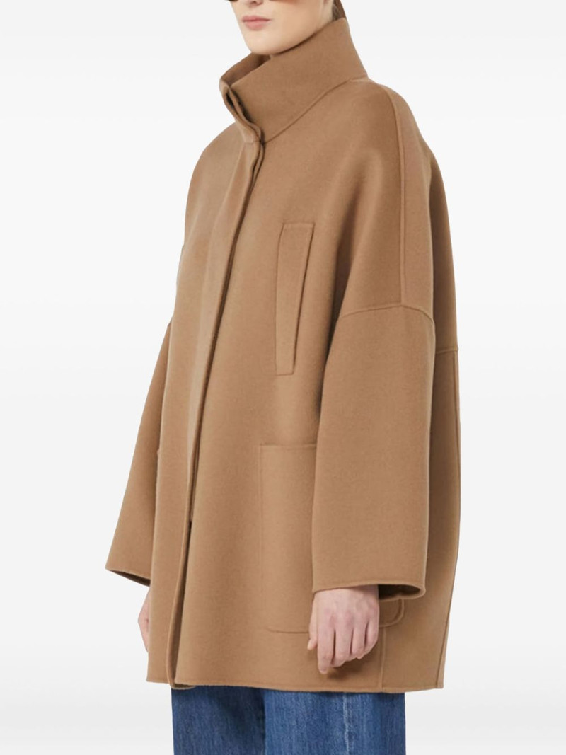 'S Max Mara high-neck patch-pocket coat outlook