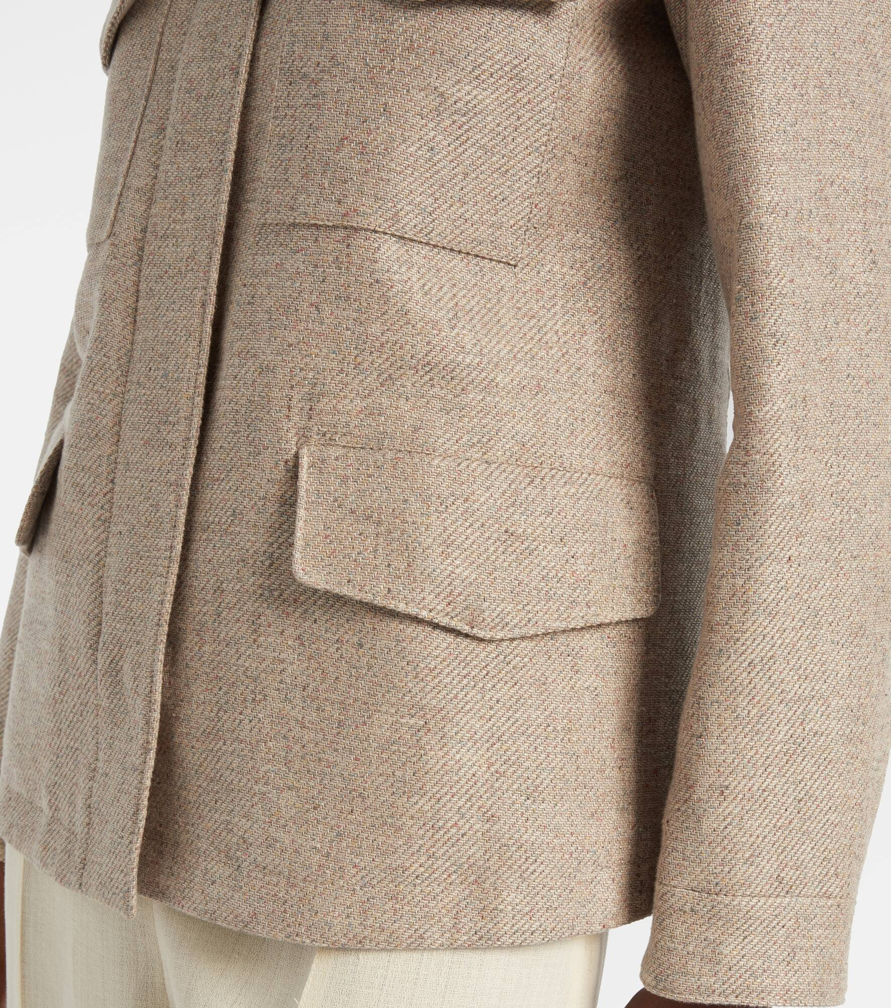 Traveller Mini linen and cotton jacket - 5