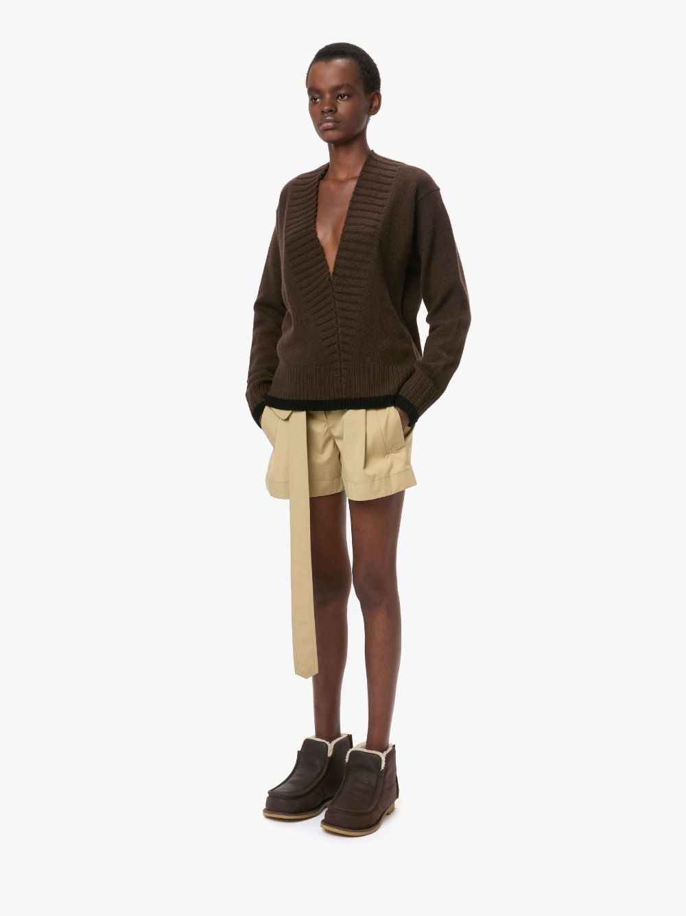 FOLD OVER TRENCH SHORTS - 4