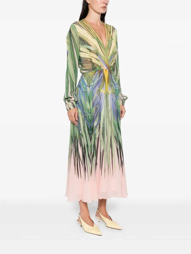 v-neck printed dress 3
