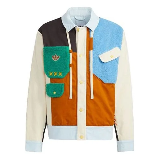 adidas originals x melting sadness Crossover Series Contrast Color Stitching logo Sports Jacket Coup - 1