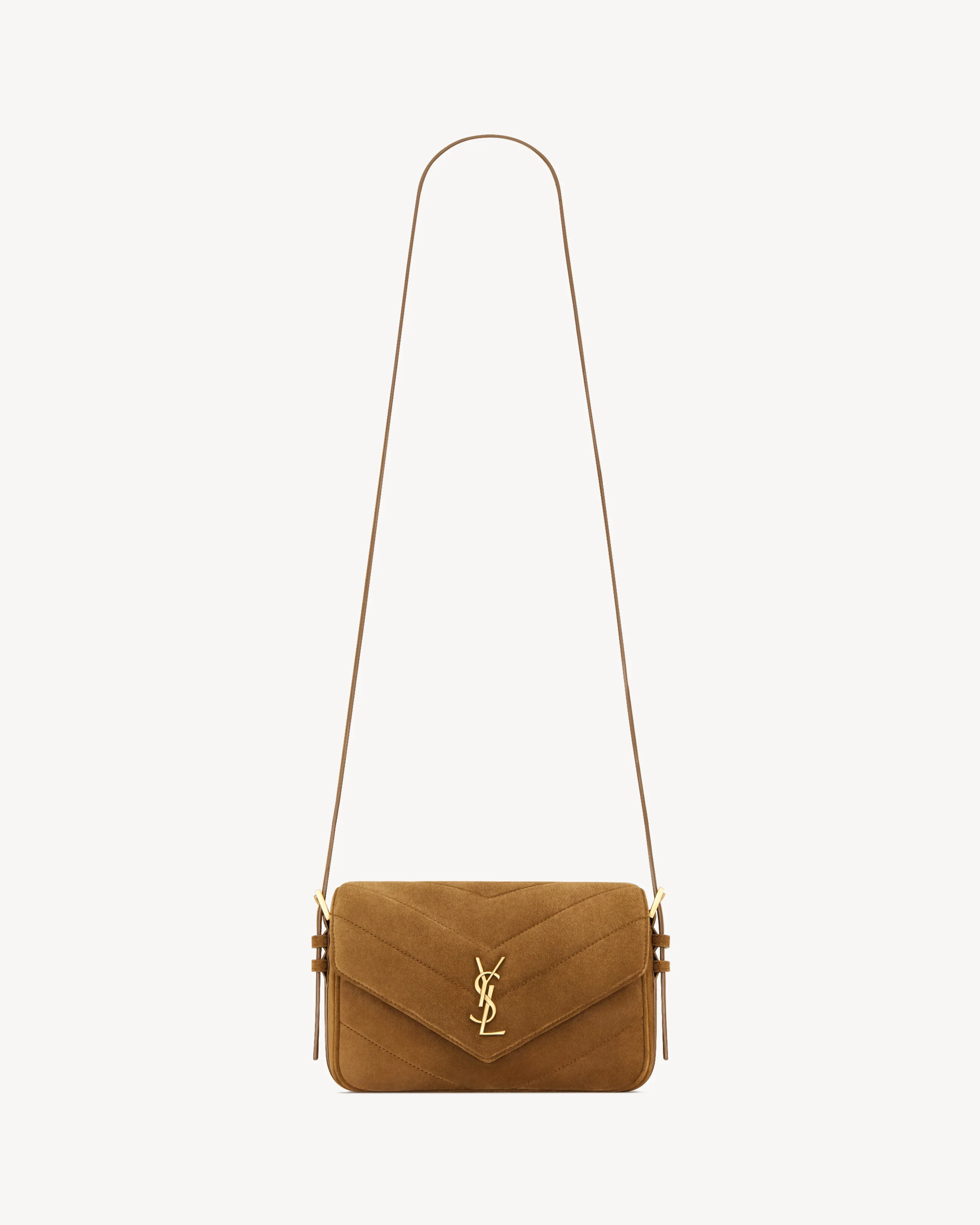 LOULOU TOY CROSSBODY IN MATELASSÉ SUEDE - 1
