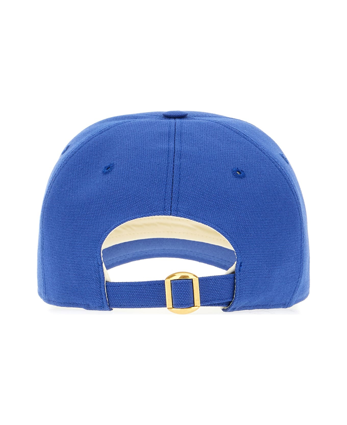 Electric Blue Cotton Baseball Cap - 3