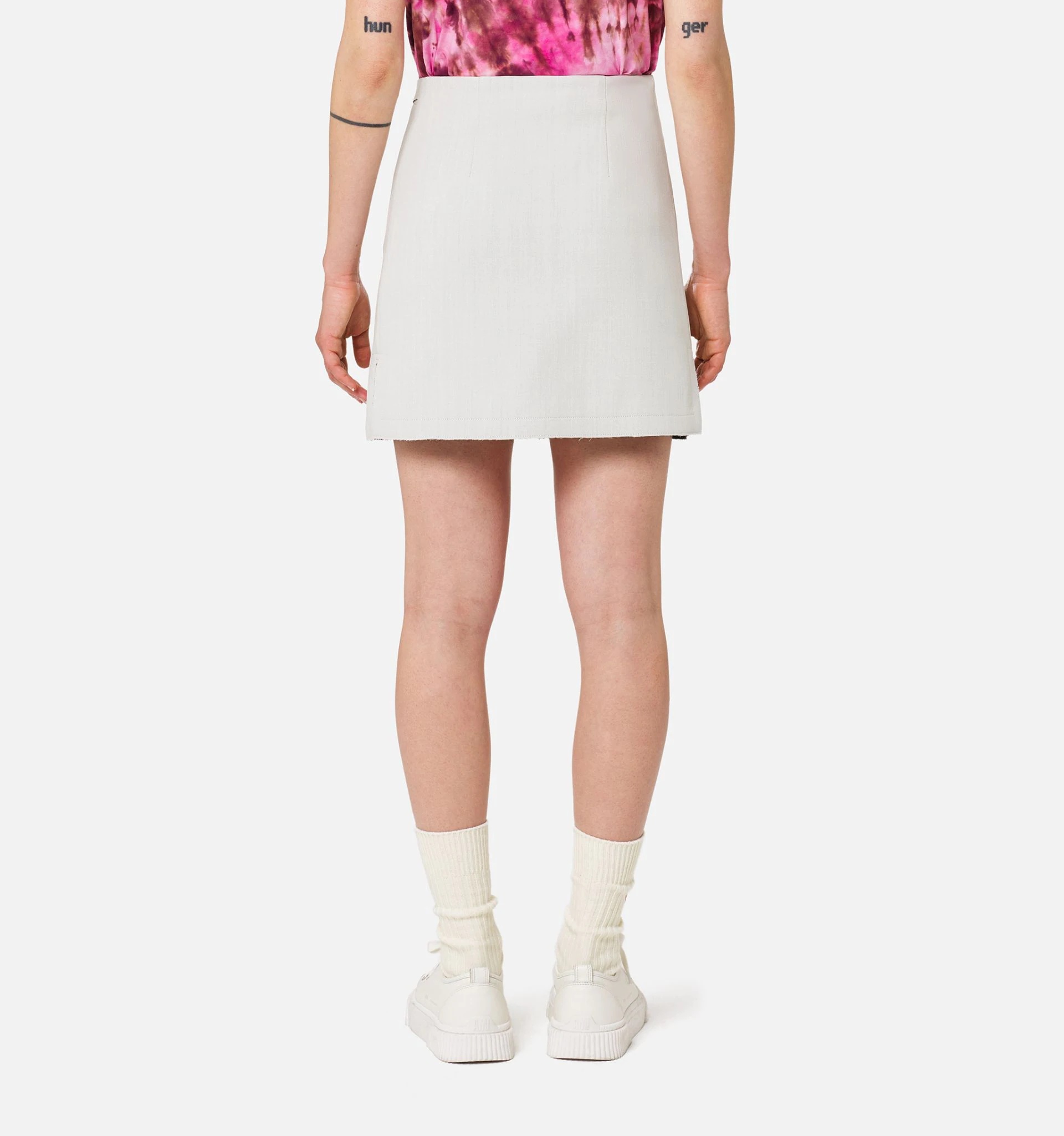 Bicolor Wrap Skirt - 6