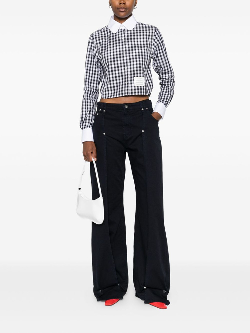 Thom Browne Gingham Peter-Pan collar shirt outlook