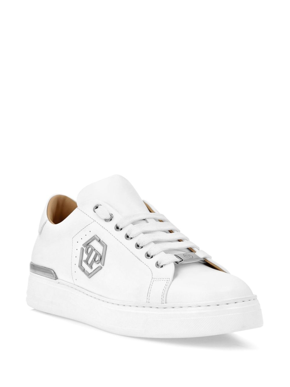 logo-plaque sneakers - 2