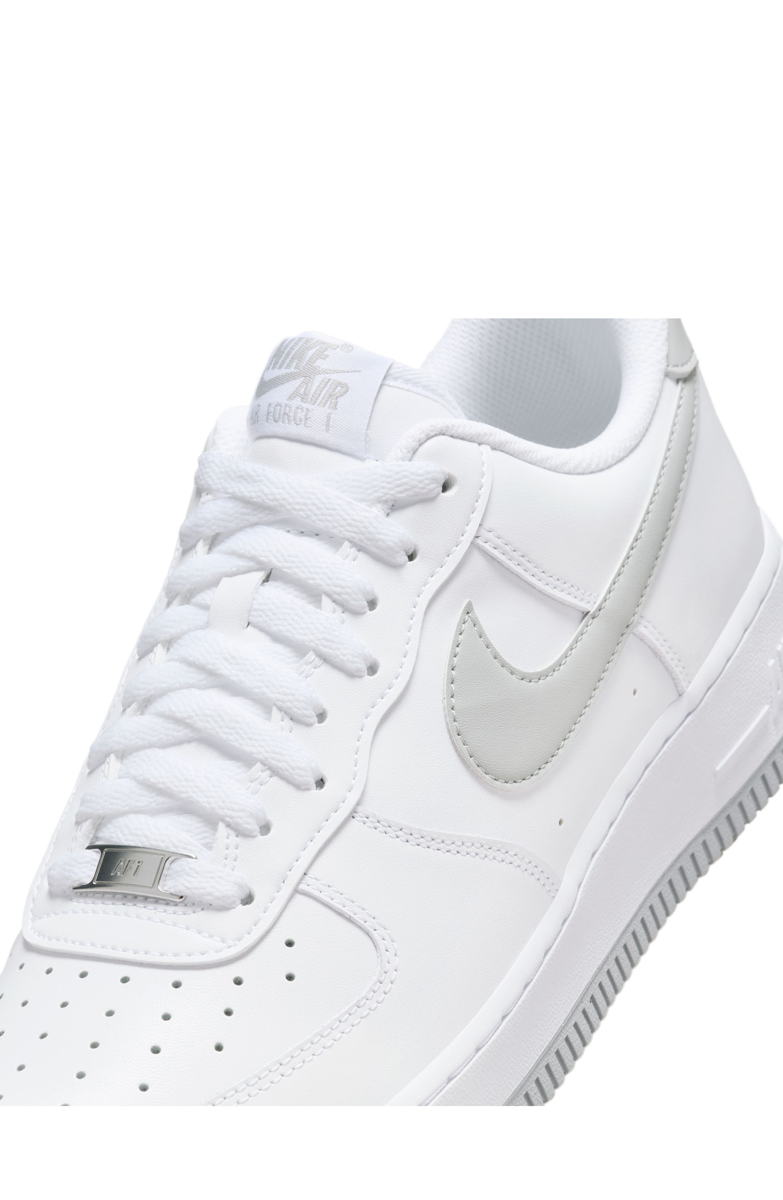 Nike Air Force 1 '07 Sneaker in White/Light Grey/White at Nordstrom - 7