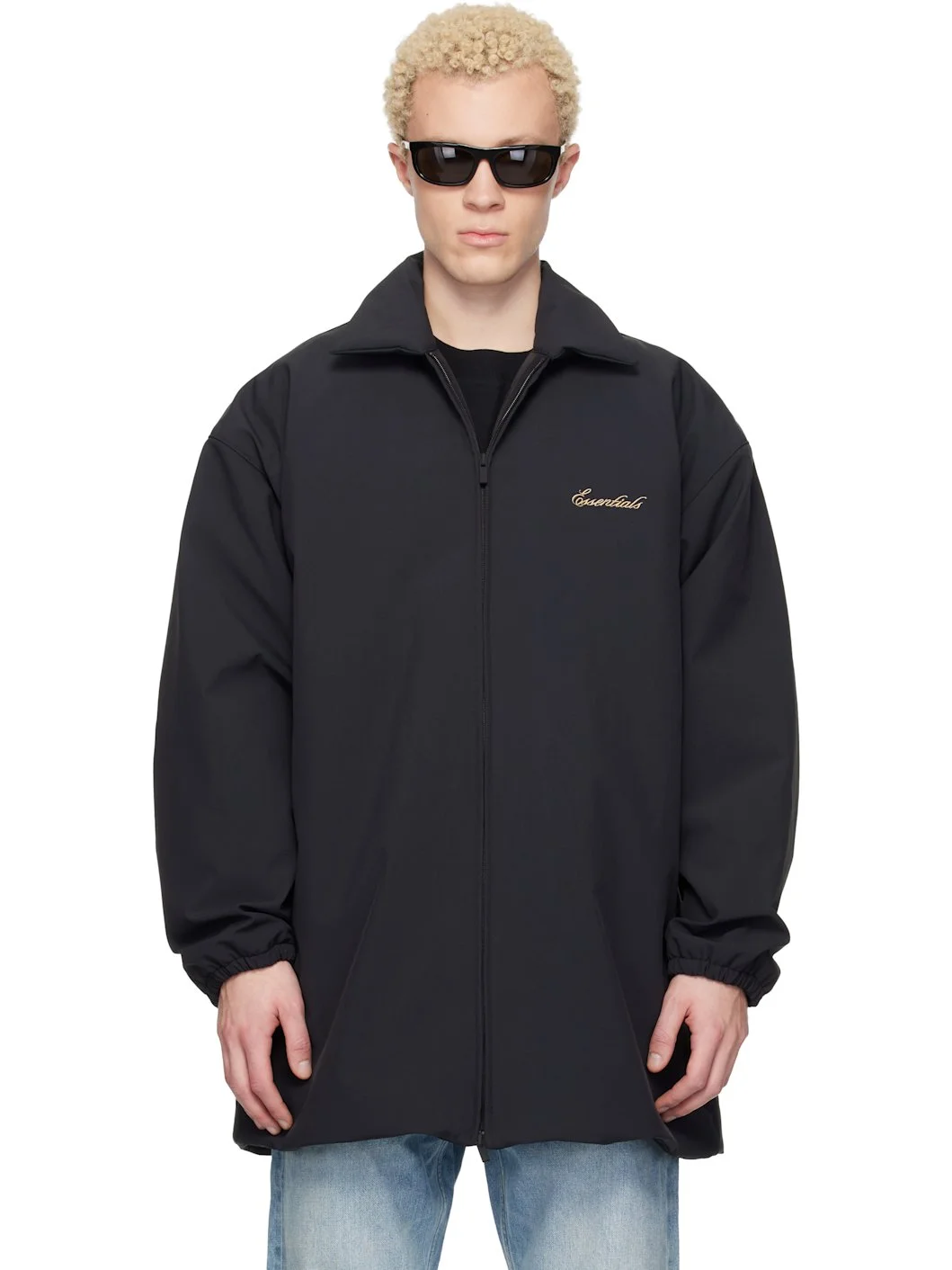 Black Signature Filled Barn Jacket - 1