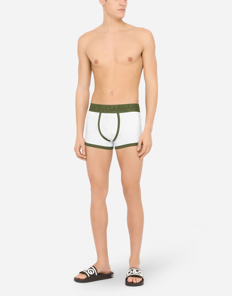 Fine-rib stretch cotton boxers - 2