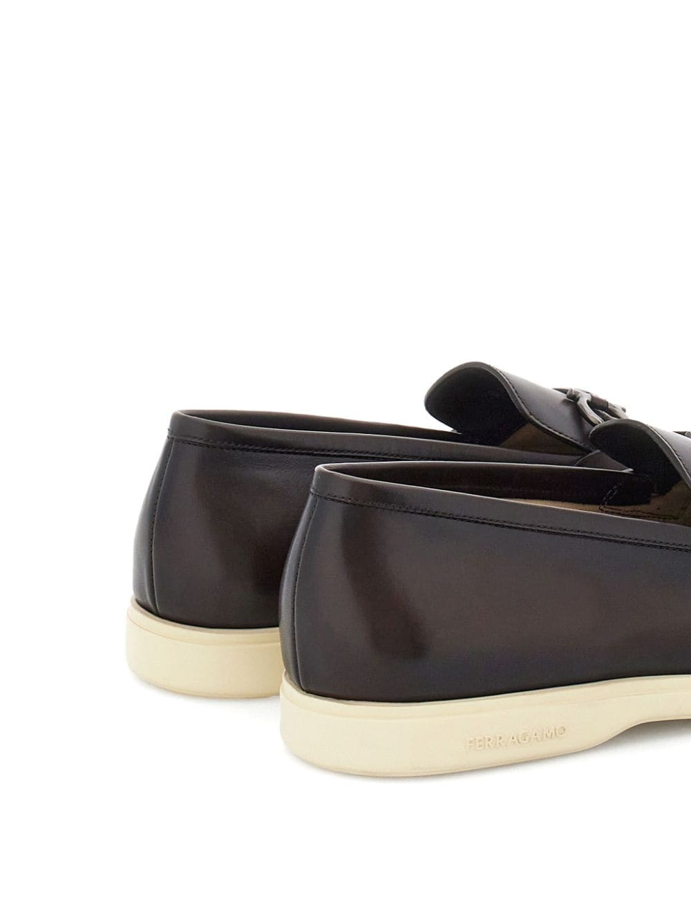 Gancini leather loafers - 3